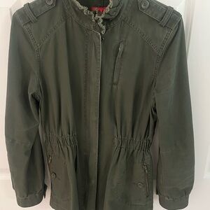 Olive Green Military Style Jacket